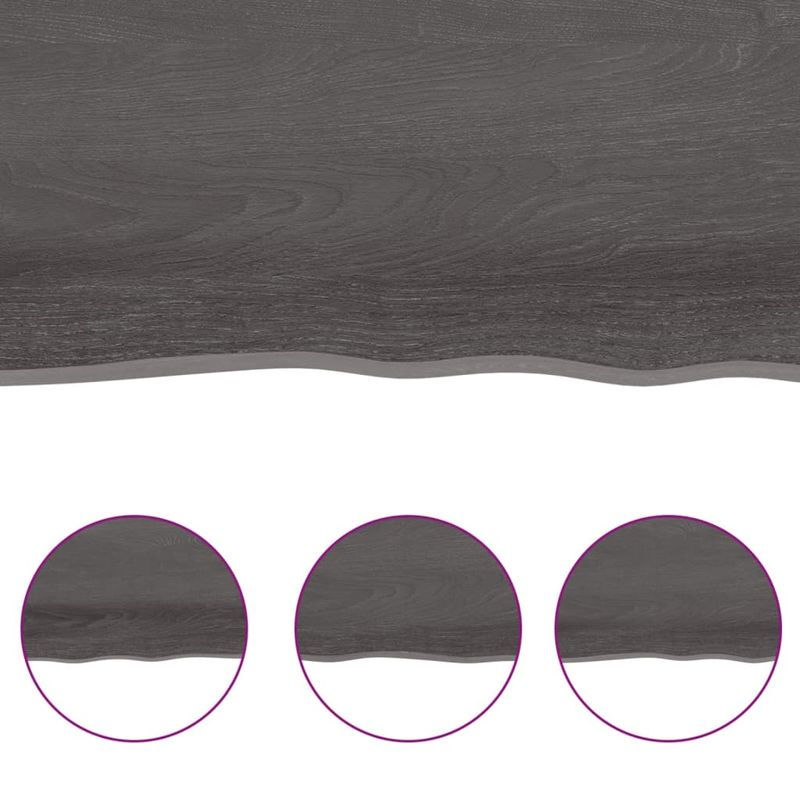 Casa si Gradina - Mobilier - Mobilier baie - Blaturi baie - Blat de baie, maro inchis, 160x50x(2-4) cm, lemn masiv tratat - Infinity.ro