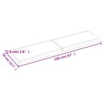 Casa si Gradina - Mobilier - Mobilier baie - Blaturi baie - Blat de baie, maro inchis, 160x50x(2-4) cm, lemn masiv tratat - Infinity.ro