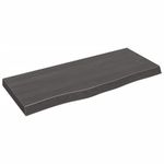 Casa si Gradina - Mobilier - Mobilier baie - Blaturi baie - Blat de baie, maro inchis, 100x40x(2-6) cm, lemn masiv tratat - Infinity.ro