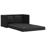 Casa si Gradina - Mobilier - Canapele si coltare - Canapele - Canapea extensibila 2 in 1, negru, 122x204x55 cm catifea - Infinity.ro