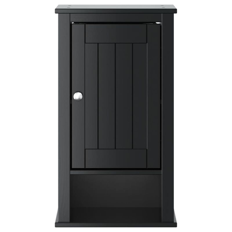 Casa si Gradina - Mobilier - Mobilier baie - Comode baie - Dulap de baie de perete "BERG" negru, 40x27x71,5 cm, lemn pin - Infinity.ro