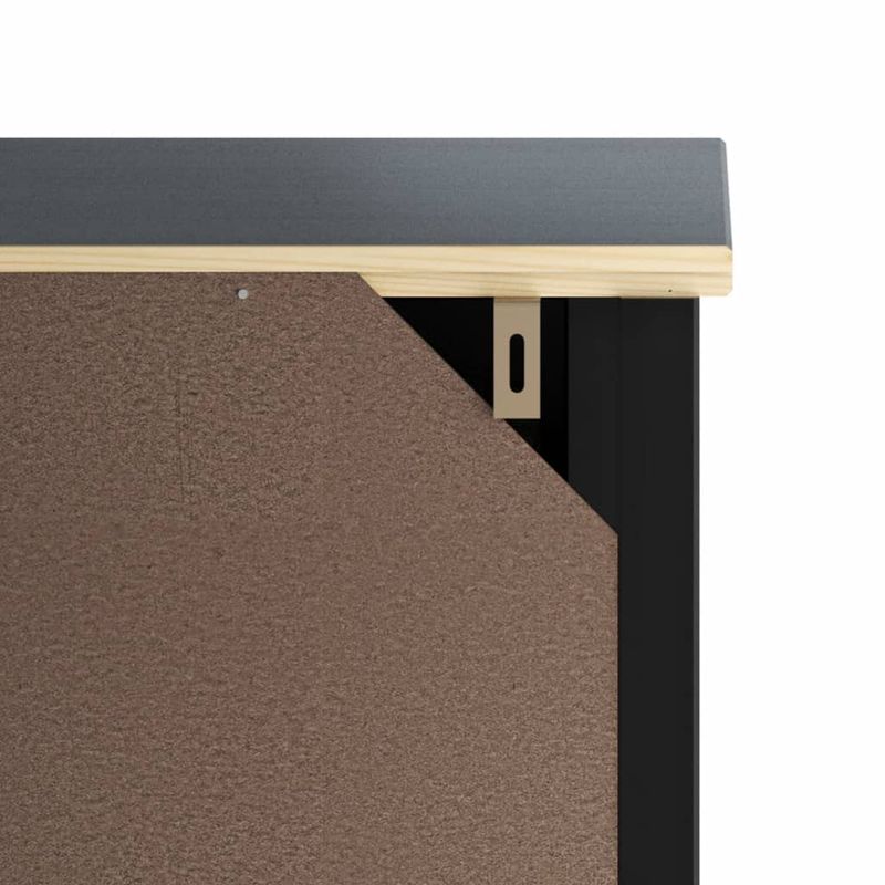 Casa si Gradina - Mobilier - Mobilier baie - Comode baie - Dulap de baie de perete "BERG" negru, 40x27x71,5 cm, lemn pin - Infinity.ro