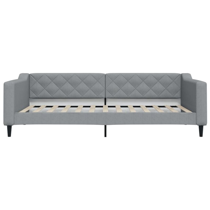 Casa si Gradina - Mobilier - Paturi si accesorii - Paturi - Pat de zi cu extensie si sertare, gri deschis 100x200 cm textil - Infinity.ro