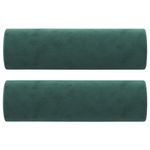 Casa si Gradina - Mobilier - Canapele si coltare - Canapele - Canapea cu 3 locuri cu pernute, verde inchis, 180 cm, catifea - Infinity.ro