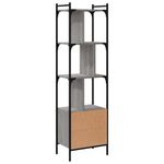 Casa si Gradina - Mobilier - Biblioteci si rafturi - Biblioteci - Biblioteca cu usa gri sonoma 44,5x30x154,5 cm lemn compozit - Infinity.ro