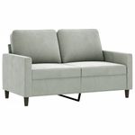 Casa si Gradina - Mobilier - Seturi de mobilier - Seturi living - Set de canapele, 4 piese, gri deschis, catifea - Infinity.ro