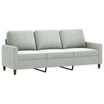 Casa si Gradina - Mobilier - Seturi de mobilier - Seturi living - Set de canapele, 4 piese, gri deschis, catifea - Infinity.ro