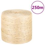Casa si Gradina - Constructii - Feronerie si accesorii - Sfoara si lanturi - Franghie, 250 m, sisal 100%, 4 mm - Infinity.ro