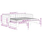 Casa si Gradina - Mobilier - Paturi si accesorii - Paturi - Pat de zi cu extensie si saltea, negru, 90x200 cm, catifea - Infinity.ro