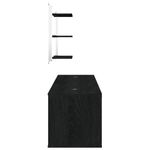 Casa si Gradina - Mobilier - Seturi de mobilier - Seturi baie - Set mobilier de baie, 6 piese, negru, lemn prelucrat - Infinity.ro