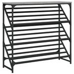 Casa si Gradina - Mobilier - Organizare si depozitare - Organizator incaltaminte - Pantofar, gri sonoma, 90x30x85 cm, lemn prelucrat - Infinity.ro