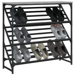 Casa si Gradina - Mobilier - Organizare si depozitare - Organizator incaltaminte - Pantofar, gri sonoma, 90x30x85 cm, lemn prelucrat - Infinity.ro