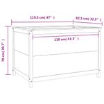 Casa si Gradina - Gradinarit si plante - Plante si ghivece - Ghivece si suporturi - Strat inaltat de gradina negru 119,5x82,5x78 cm lemn masiv pin - Infinity.ro