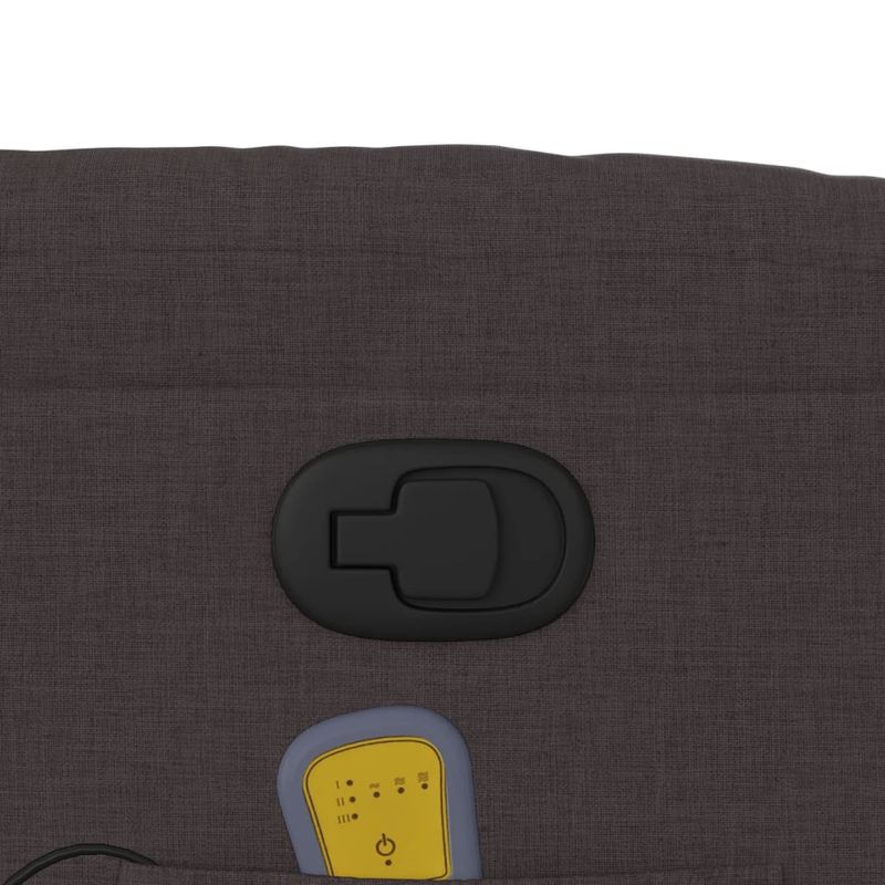 Ingrijire personala si Cosmetice - Sanatate si wellness - Articole wellness - Fotolii de masaj - Fotoliu de masaj rabatabil, maro inchis, material textil - Infinity.ro