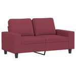 Casa si Gradina - Mobilier - Canapele si coltare - Canapele - Set de canapea, 2 piese, rosu vin, material textil - Infinity.ro