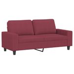 Casa si Gradina - Mobilier - Canapele si coltare - Canapele - Set de canapea, 2 piese, rosu vin, material textil - Infinity.ro