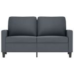 Casa si Gradina - Mobilier - Canapele si coltare - Canapele - Canapea cu 2 locuri, gri inchis, 120 cm, catifea - Infinity.ro