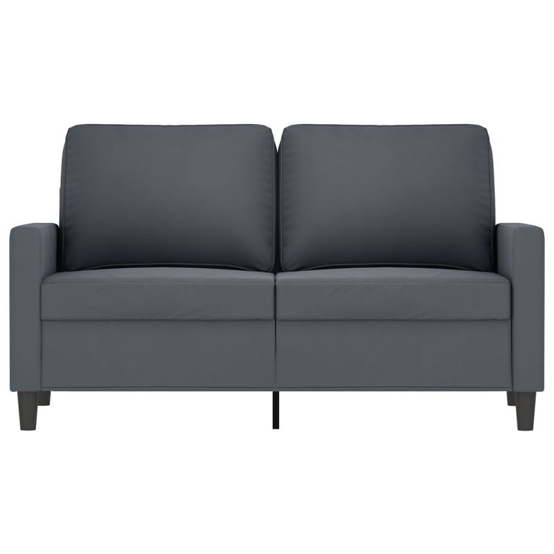 Casa si Gradina - Mobilier - Canapele si coltare - Canapele - Canapea cu 2 locuri, gri inchis, 120 cm, catifea - Infinity.ro
