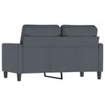 Casa si Gradina - Mobilier - Canapele si coltare - Canapele - Canapea cu 2 locuri, gri inchis, 120 cm, catifea - Infinity.ro