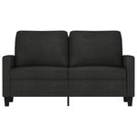 Casa si Gradina - Mobilier - Canapele si coltare - Canapele - Canapea cu 2 locuri, negru, 120 cm, material textil - Infinity.ro