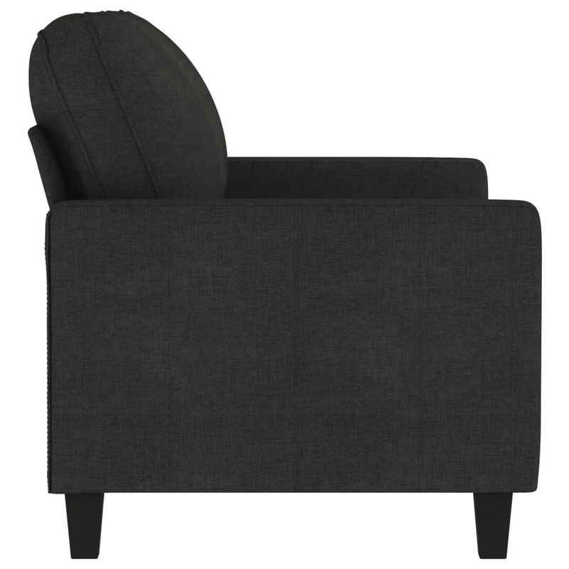 Casa si Gradina - Mobilier - Canapele si coltare - Canapele - Canapea cu 2 locuri, negru, 120 cm, material textil - Infinity.ro
