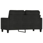 Casa si Gradina - Mobilier - Canapele si coltare - Canapele - Canapea cu 2 locuri, negru, 120 cm, material textil - Infinity.ro