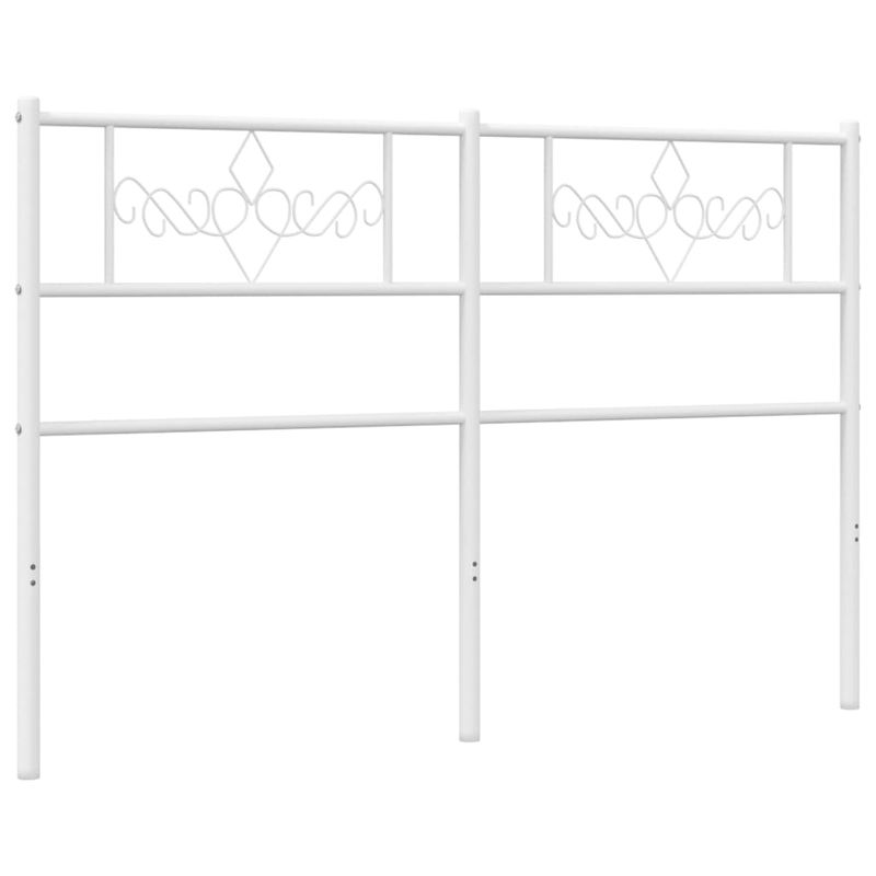 Casa si Gradina - Mobilier - Paturi si accesorii - Accesorii paturi - Tablie de pat metalica, alb, 120 cm - Infinity.ro