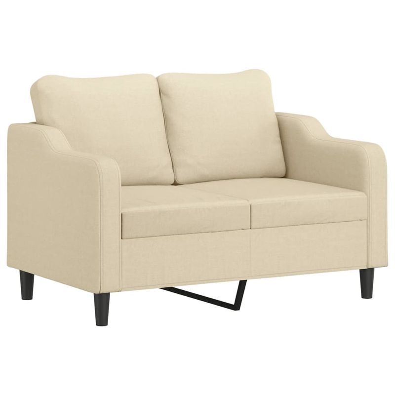Casa si Gradina - Mobilier - Seturi de mobilier - Seturi living - Set de canapele cu perne, 2 piese, crem, material textil - Infinity.ro