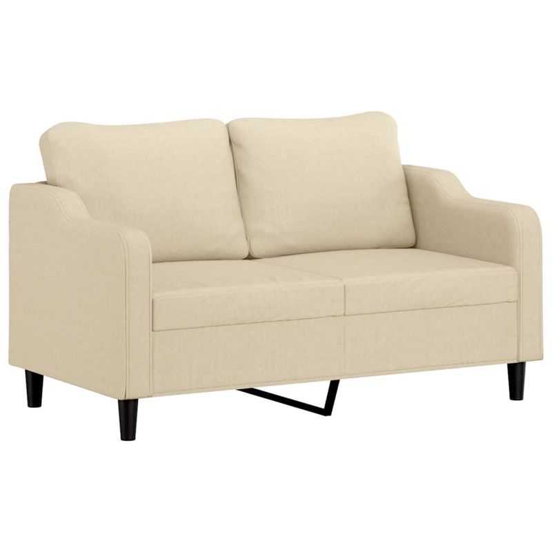 Casa si Gradina - Mobilier - Seturi de mobilier - Seturi living - Set de canapele cu perne, 2 piese, crem, material textil - Infinity.ro
