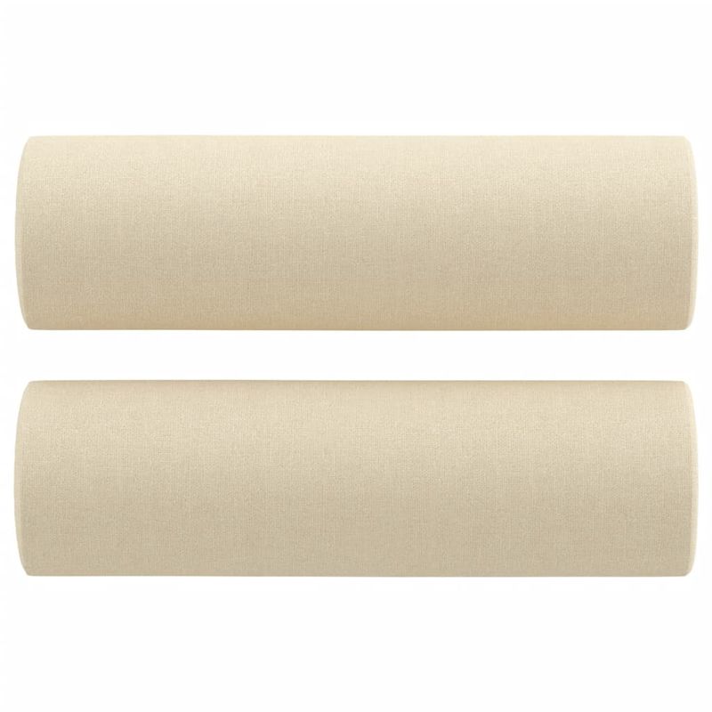 Casa si Gradina - Mobilier - Seturi de mobilier - Seturi living - Set de canapele cu perne, 2 piese, crem, material textil - Infinity.ro