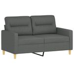 Casa si Gradina - Mobilier - Canapele si coltare - Canapele - Canapea cu 2 locuri, gri inchis, 120 cm, material textil - Infinity.ro