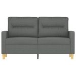 Casa si Gradina - Mobilier - Canapele si coltare - Canapele - Canapea cu 2 locuri, gri inchis, 120 cm, material textil - Infinity.ro