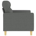 Casa si Gradina - Mobilier - Canapele si coltare - Canapele - Canapea cu 2 locuri, gri inchis, 120 cm, material textil - Infinity.ro