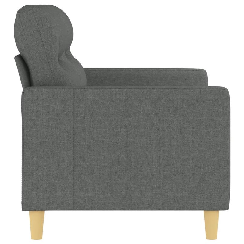 Casa si Gradina - Mobilier - Canapele si coltare - Canapele - Canapea cu 2 locuri, gri inchis, 120 cm, material textil - Infinity.ro