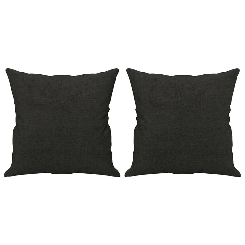 Casa si Gradina - Mobilier - Seturi de mobilier - Seturi living - Set de canapele cu perne, 4 piese, negru, material textil - Infinity.ro