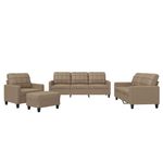 Casa si Gradina - Mobilier - Seturi de mobilier - Seturi living - Set de canapele cu perne, 4 piese, cappuccino, piele ecologica - Infinity.ro