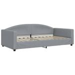 Casa si Gradina - Mobilier - Paturi si accesorii - Paturi - Pat de zi cu extensie si sertare, gri deschis 100x200 cm textil - Infinity.ro