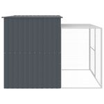 Petshop - Accesorii petshop - Culcusuri si custi - Tarcuri si colivii - Cusca de caine cu tarc antracit 214x253x181 cm otel galvanizat - Infinity.ro