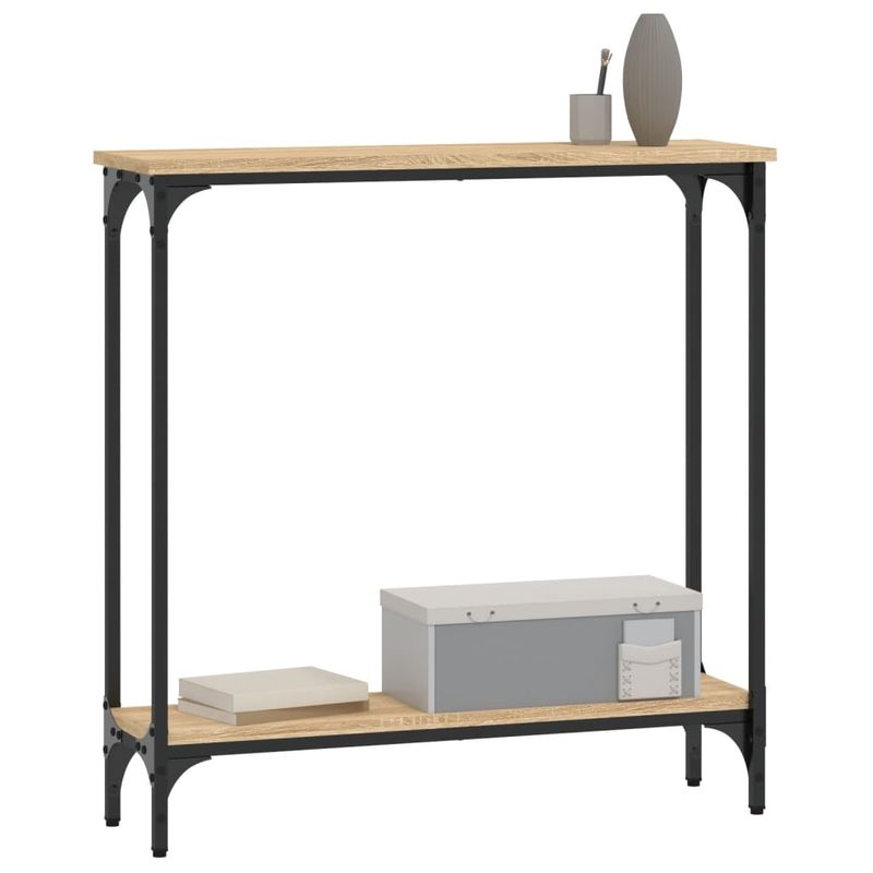 Casa si Gradina - Mobilier - Comode si corpuri - Console - Masa consola, stejar sonoma, 75x22,5x75 cm, lemn prelucrat - Infinity.ro