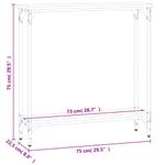 Casa si Gradina - Mobilier - Comode si corpuri - Console - Masa consola, stejar sonoma, 75x22,5x75 cm, lemn prelucrat - Infinity.ro