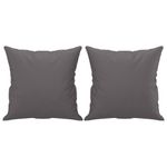 Casa si Gradina - Mobilier - Seturi de mobilier - Seturi living - Set de canapele cu perne, 2 piese, gri, piele ecologica - Infinity.ro