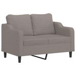 Casa si Gradina - Mobilier - Seturi de mobilier - Seturi living - Set de canapele cu perne, 2 piese, gri taupe, textil - Infinity.ro