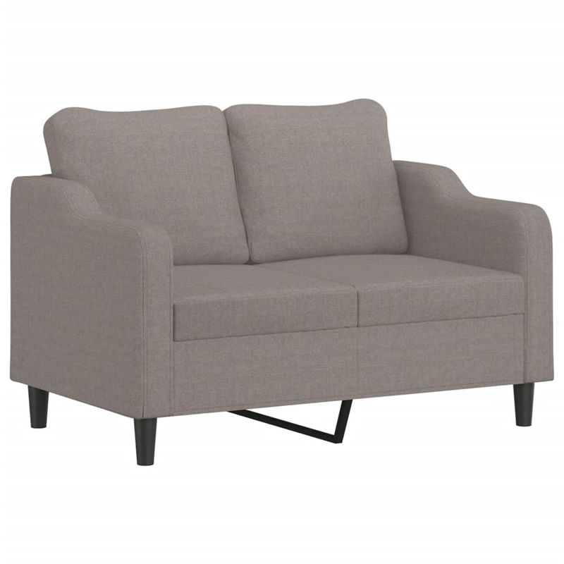 Casa si Gradina - Mobilier - Seturi de mobilier - Seturi living - Set de canapele cu perne, 2 piese, gri taupe, textil - Infinity.ro