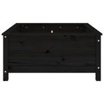 Casa si Gradina - Gradinarit si plante - Plante si ghivece - Ghivece si suporturi - Jardiniera de gradina, negru, 82,5x82,5x39 cm lemn masiv de pin - Infinity.ro