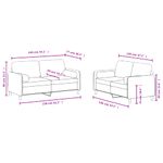 Casa si Gradina - Mobilier - Seturi de mobilier - Seturi living - Set de canapele cu perne, 2 piese, galben, catifea - Infinity.ro