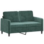 Casa si Gradina - Mobilier - Seturi de mobilier - Seturi living - Set de canapele, 3 piese, verde inchis, catifea - Infinity.ro
