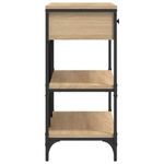 Casa si Gradina - Mobilier - Comode si corpuri - Console - Masa consola cu sertare si rafturi stejar sonoma lemn prelucrat - Infinity.ro