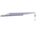 Casa si Gradina - Gradina si terasa - Umbrele si pavilioane - Pavilioane - Copertina retractabila automata, 4,5x3 m, albastru și alb - Infinity.ro