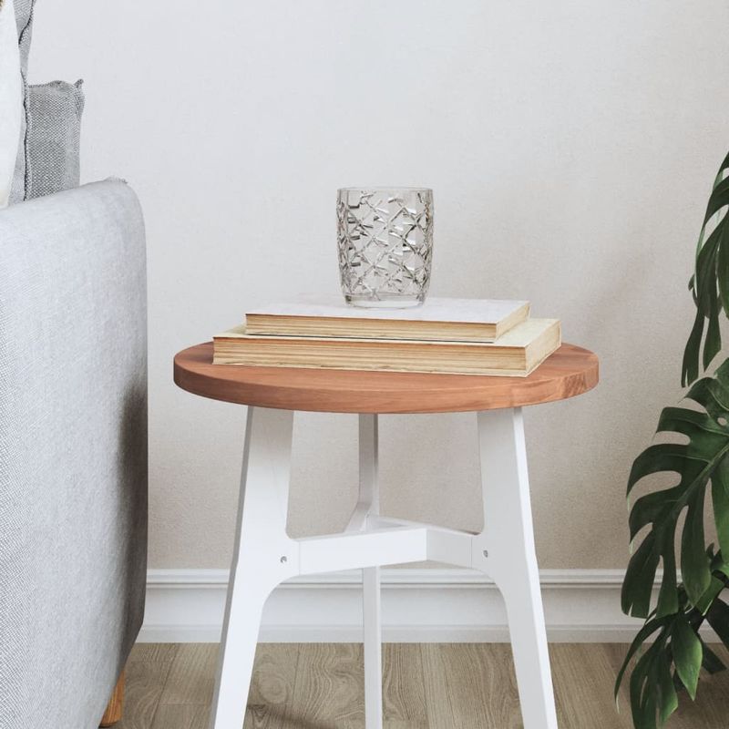 Casa si Gradina - Mobilier - Feronerie si accesorii mobila - Blat de masa rotund, diametru 30x1,5 cm, lemn masiv de fag, maro - Infinity.ro