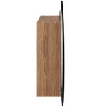 Casa si Gradina - Mobilier - Mobilier baie - Corpuri baie - Dulap de baie cu oglinda rotunda si LED, stejar, 54x54x17,5 cm - Infinity.ro